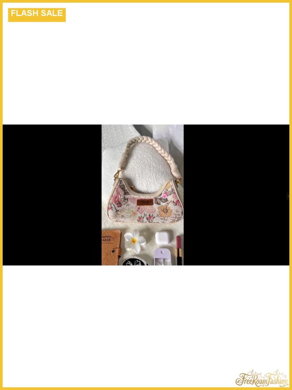 Wrangler Floral Hobo Bag for Women Canvas PU Leather Shoulder Purse - Picture 6 of 6